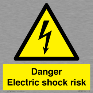 Danger Electric shock risk